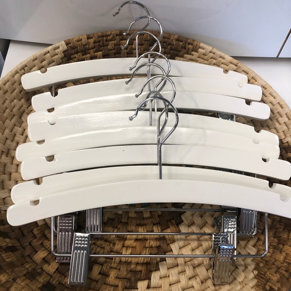 12” 8pc Kids Boutique Clip Combo Hanger in White